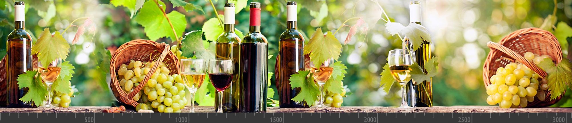 Фартук для кухни виноград и вино