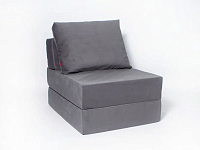 Бескаркасное кресло-кровать-пуф "ОКТА" Серый