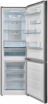 Холодильник Korting KNFC 61887 X двухкамерный нержавеющая сталь