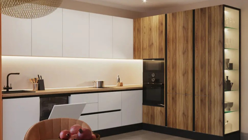 Плюсы и минусы деревянных фасадов кухни