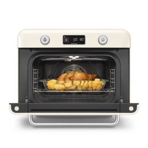 Мини-печь с паром Smeg COF01CREU кремовый