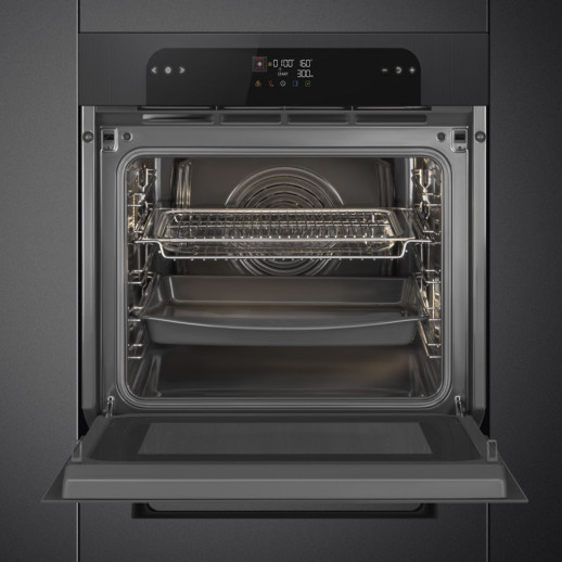 Электрический духовой шкаф с функцией СВЧ Smeg SO6202M2B