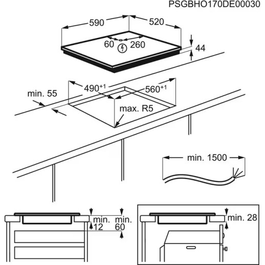 Индукционная варочная панель Electrolux LIR60433