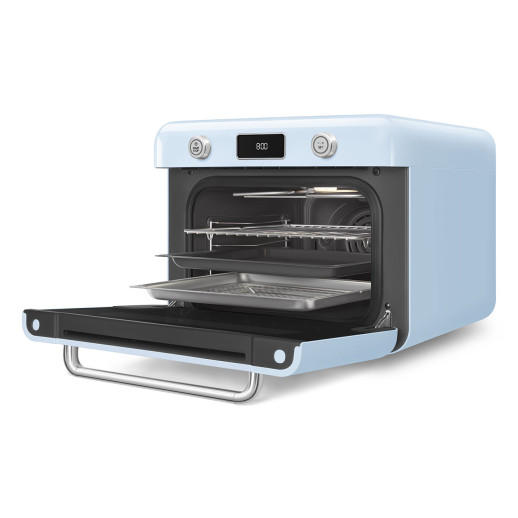 Мини-печь с паром Smeg COF01PBEU постельный голубой