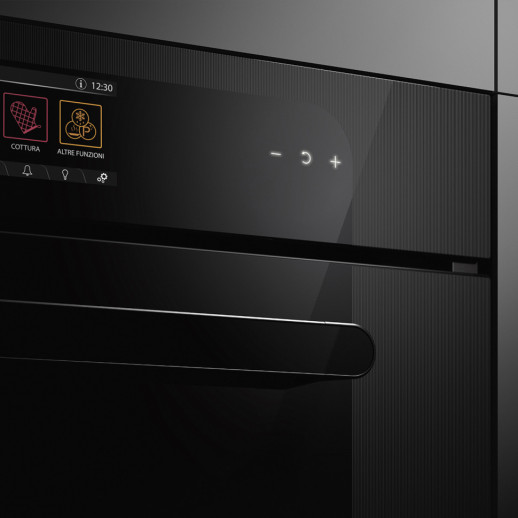Электрический духовой шкаф с функцией СВЧ и пароварки Smeg SO6204APB