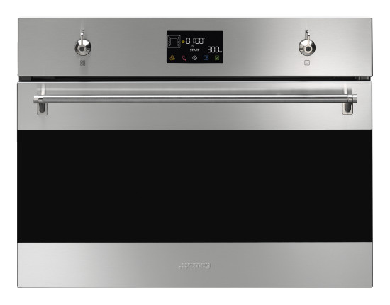 Электрический духовой шкаф с функцией СВЧ Smeg SO4302M1X