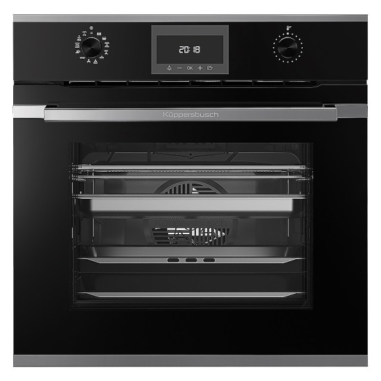 Электрический духовой шкаф с функцией пароварки Kuppersbusch BD 6340.0 S3 SILVER CHROME