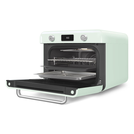 Мини-печь с паром Smeg COF01PGEU постельный зеленый