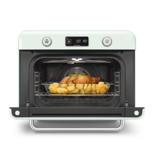 Мини-печь с паром Smeg COF01PGEU постельный зеленый