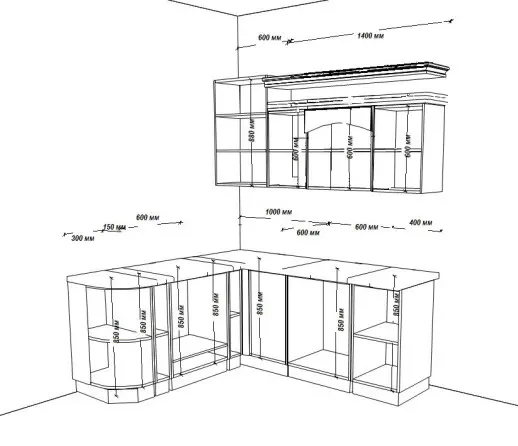 Кухня Белая матовая 1900х2000