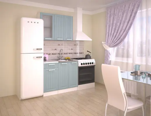 Кухонный гарнитур РоялВуд Голубой Прованс 2 - 1000