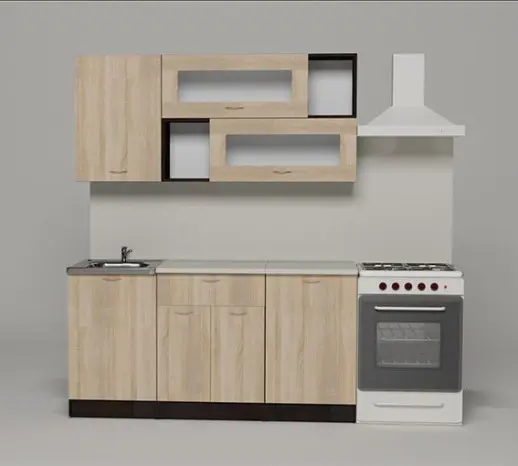Кухонный гарнитур "Дуб сонома/Берилл бежевый " 1600мм