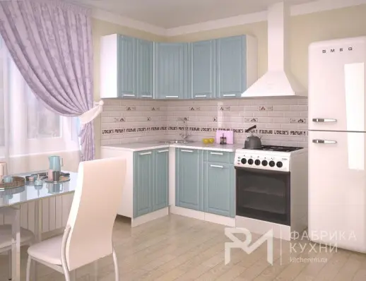 Кухонный гарнитур РоялВуд Голубой Прованс 2 - 1200х1400