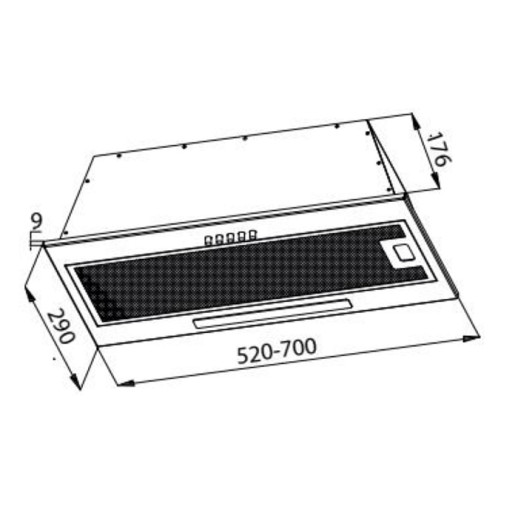 Кухонная вытяжка Evelux INTEGRAL 60 W