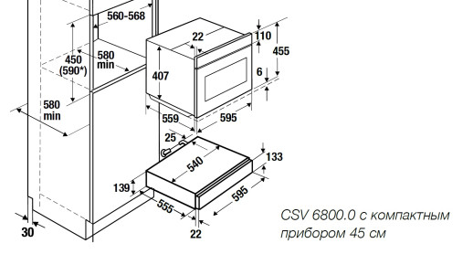 Ящик для вакуумирования Kuppersbusch CSV 6800.0 (без стеклянного фронта)
