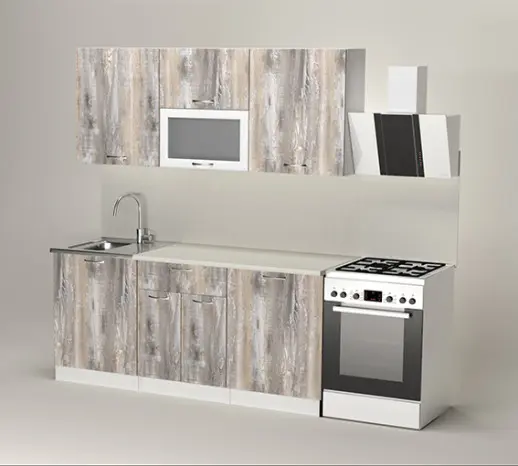 Кухня Герда "Макси" Пайн экзотик / Белый