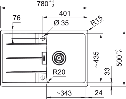 Кухонная мойка Franke CNG 611/211-78 белый