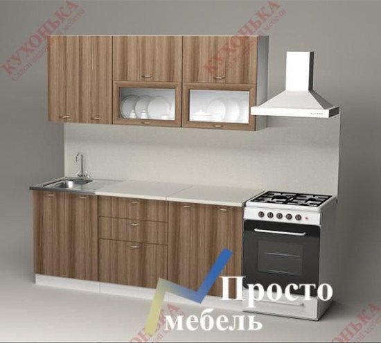 Кухня Герда "Макси" Шимо темный/Белый