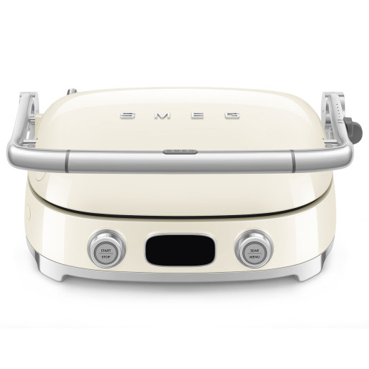 Гриль электрический Smeg MGF01 бежевый