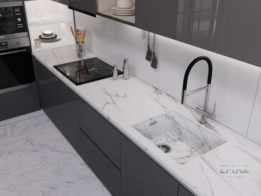 Кухонная мойка Emar EMB-540(UN) White Elegant
