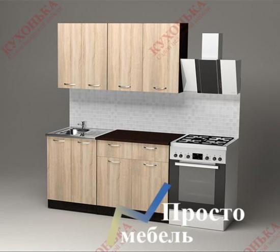Кухня Герда "Медиум" Дуб сонома / Венге