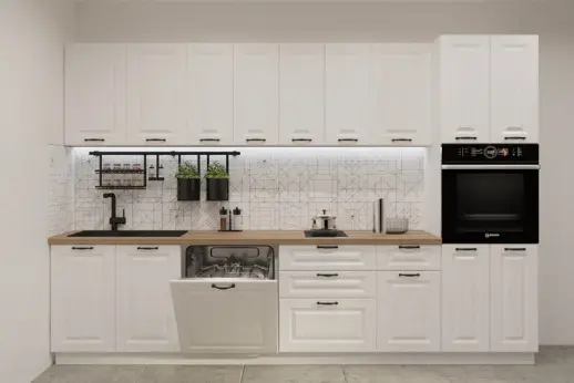 Кухня Белый 3000