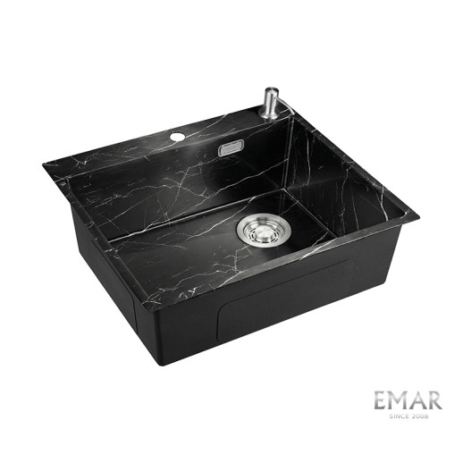 Кухонная мойка Emar EMB-560(TOP) Black Elegant