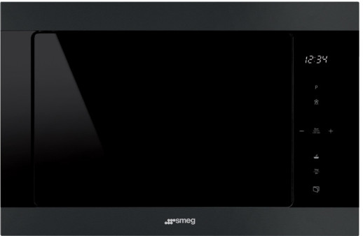 Микроволновая печь встраиваемая Smeg FMI325N черный матовый
