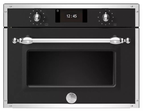 Электрический духовой шкаф с функцией пара Bertazzoni F457HERVTNE чёрный