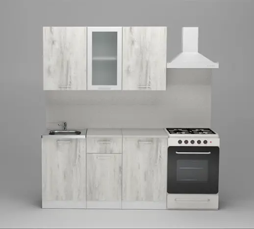 Кухня Герда "Медиум" Пайн белый / Белый