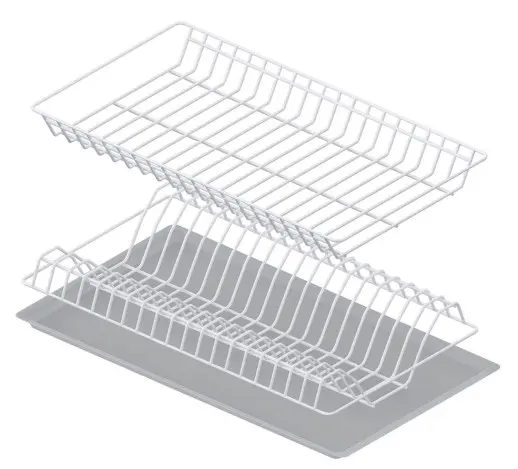 Посудосушитель белый