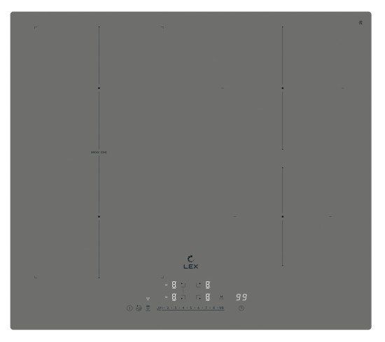 Индукционная варочная панель Lex EVI 641A I GR