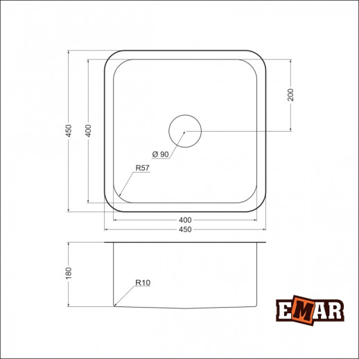 |Discount| Мойка для кухни Emar EMB-127А PVD Nano Coppery