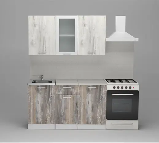 Кухня Герда "Медиум" Пайн белый / Пайн экзотик