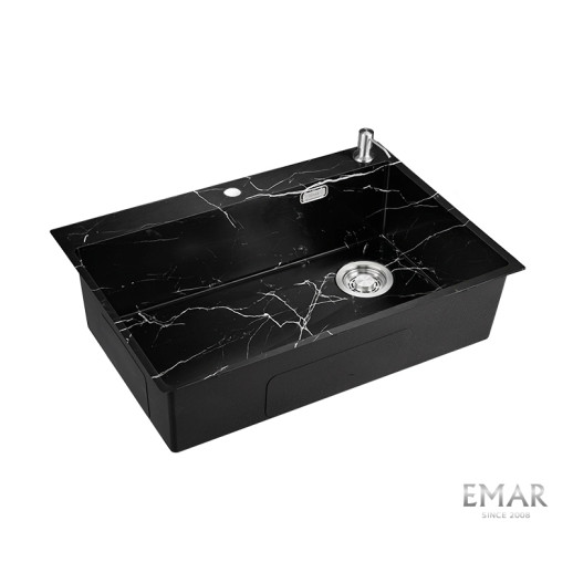 Кухонная мойка Emar EMB-660(TOP) Black Elegant
