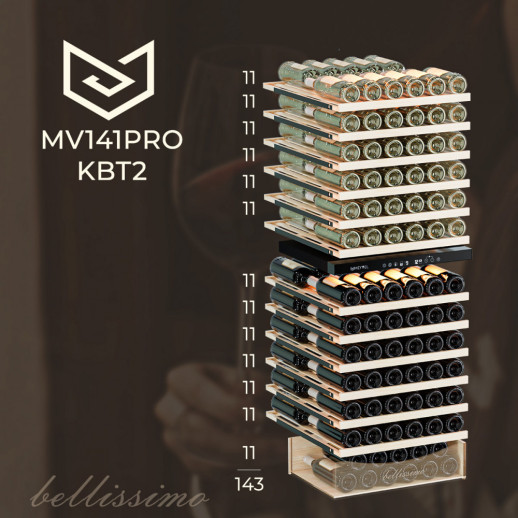 Комбинированный винный шкаф Meyvel MV141PRO-KBT2