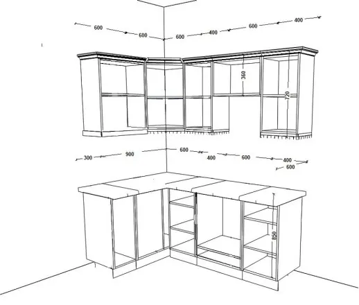 Кухня Вуд белый Реал Вуд латте 1200х2000