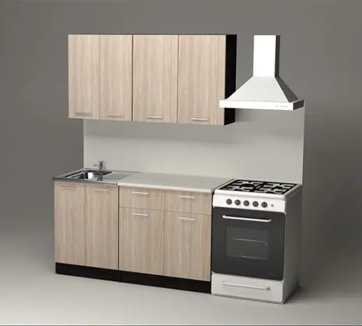 Кухня Герда "Медиум" Ясень шимо светлый/Венге