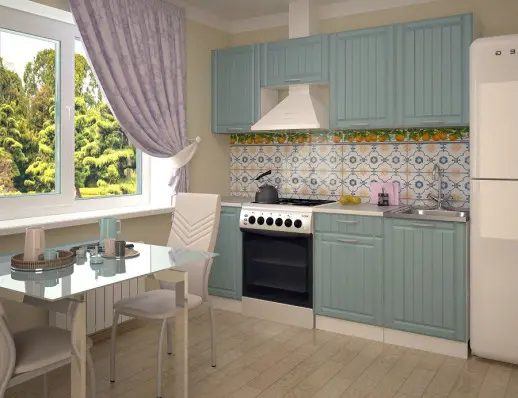 Кухонный гарнитур РоялВуд Голубой Прованс 2 - 2100