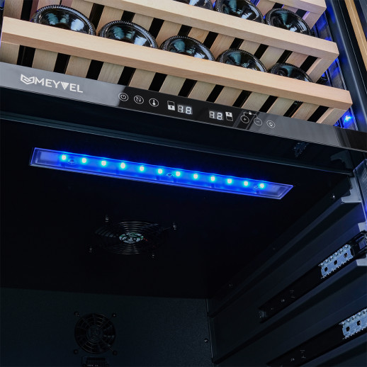 Отдельностоящий винный шкаф Meyvel MV163PRO-KBT2 (Натуральный бук)