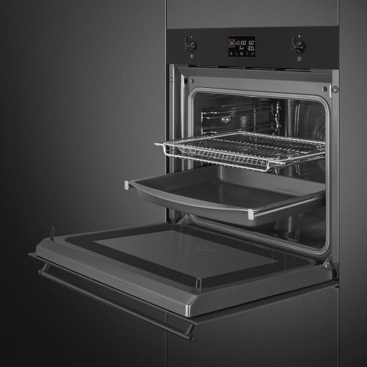 Электрический духовой шкаф с функцией СВЧ Smeg SO6302M2N