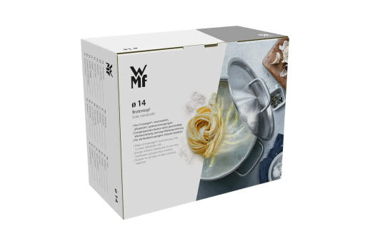 Низкая кастрюля WMF 14 см с крышкой MINI нержавеющая сталь
