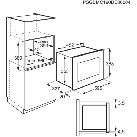 Микроволновая печь встраиваемая Electrolux LMS2203EMK