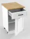 Белый вегас Стол рабочий 500 мм 1 дверь + 1 ящик