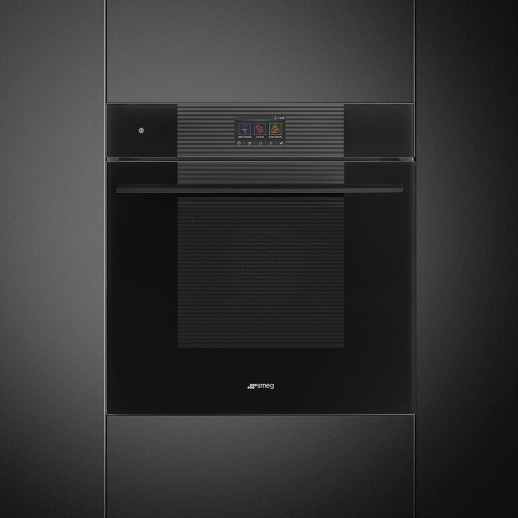 Электрический духовой шкаф с функцией СВЧ и пароварки Smeg SO6104APB3