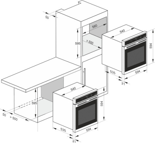 Газовый духовой шкаф Kaiser EG 6374 Sp