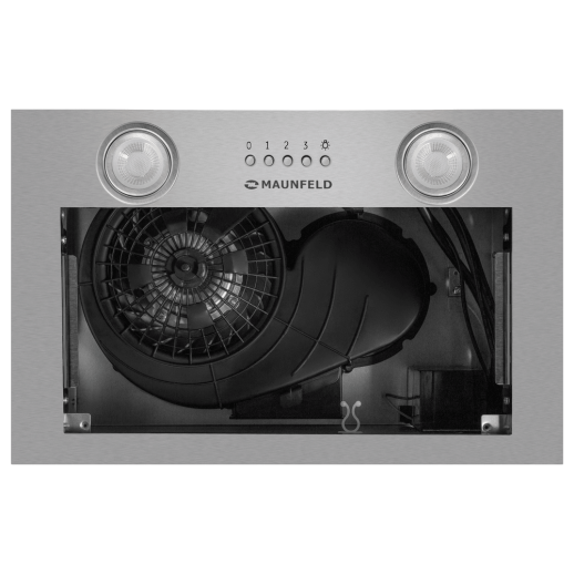 Кухонная вытяжка Maunfeld Bay 45 Push нержвающая сталь