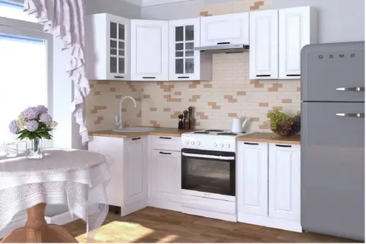 Кухонный гарнитур Белый Вегас 1000х2200