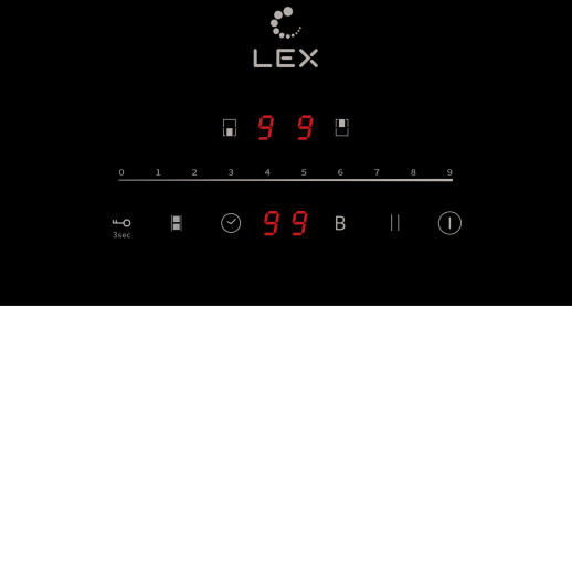 Индукционная варочная панель Lex EVI 321A BL
