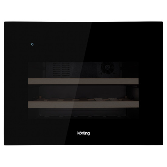 Встраиваемый винный шкаф Korting KFW 501 SL GN черное стекло